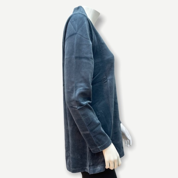 DENIM & Co. Active Regular Velour Tunic with Cross - Picture 3 of 5